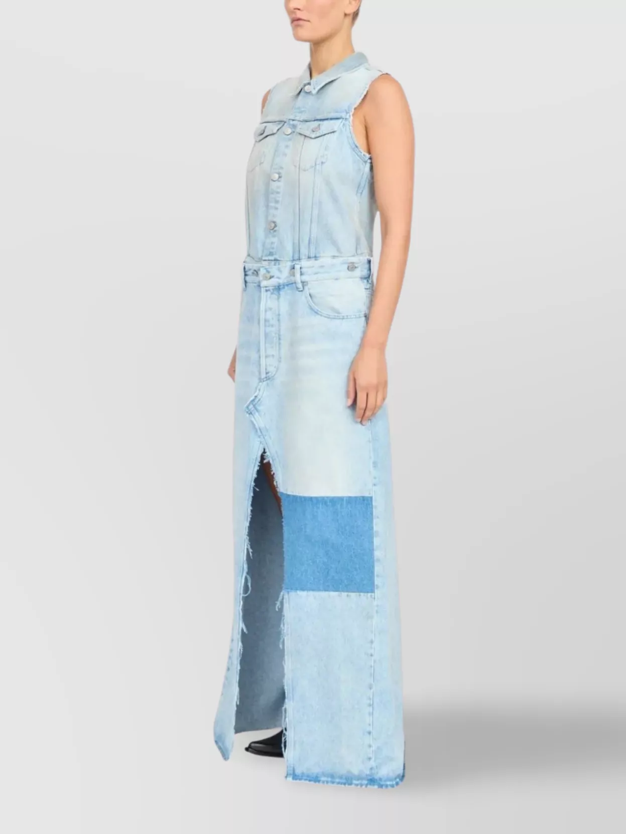 Mm6 Maison Margiela Maxi Dresses Patchwork Detail