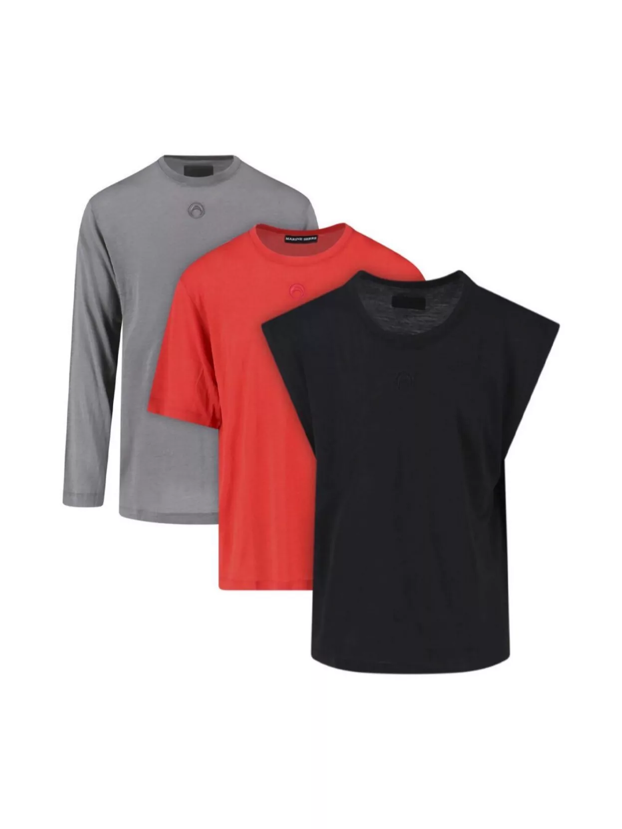 Marine Serre Short Sleeve Top Crew Neck