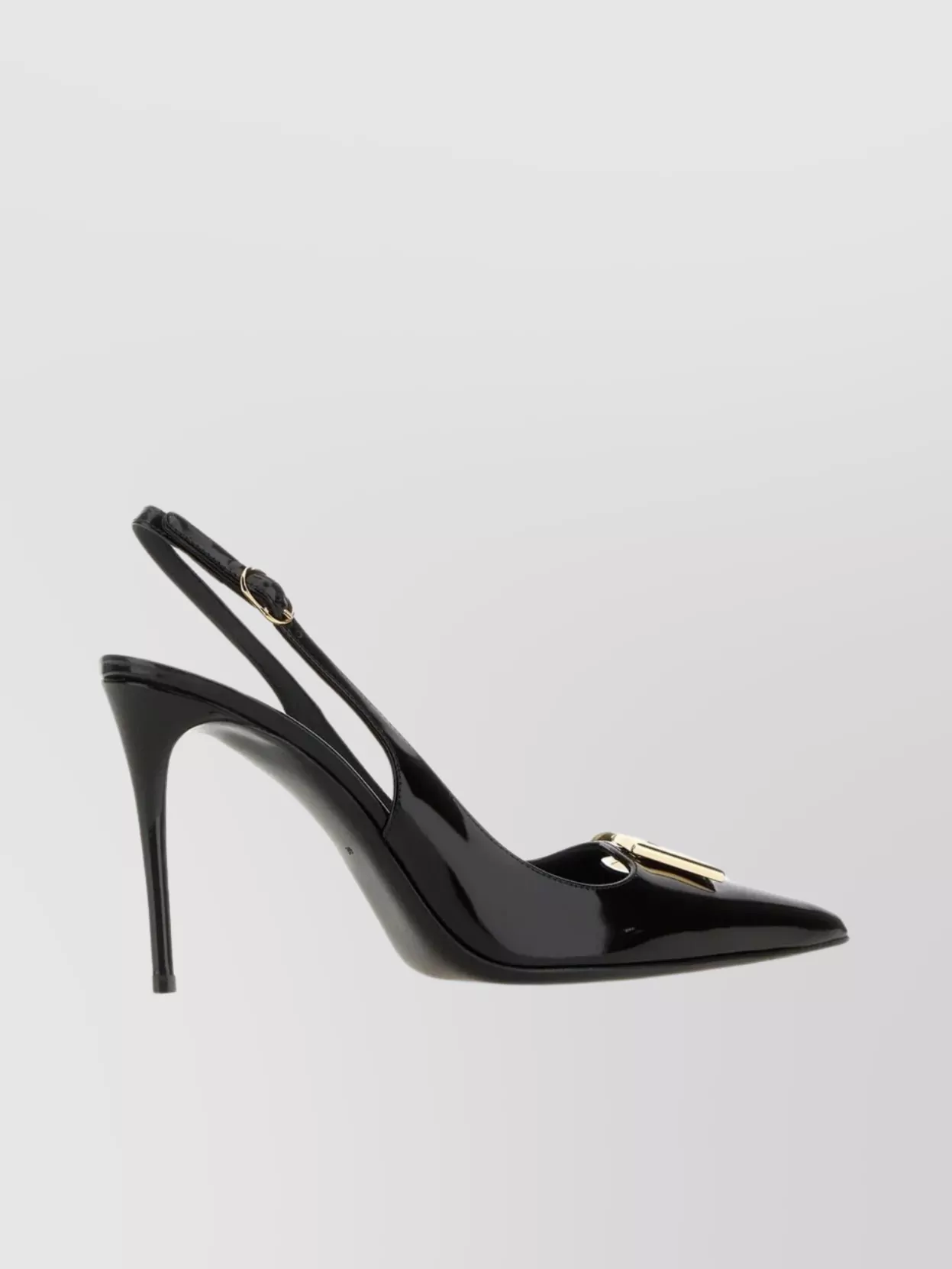 Shop Dolce & Gabbana Pointed Leather Stiletto Pumps In Black