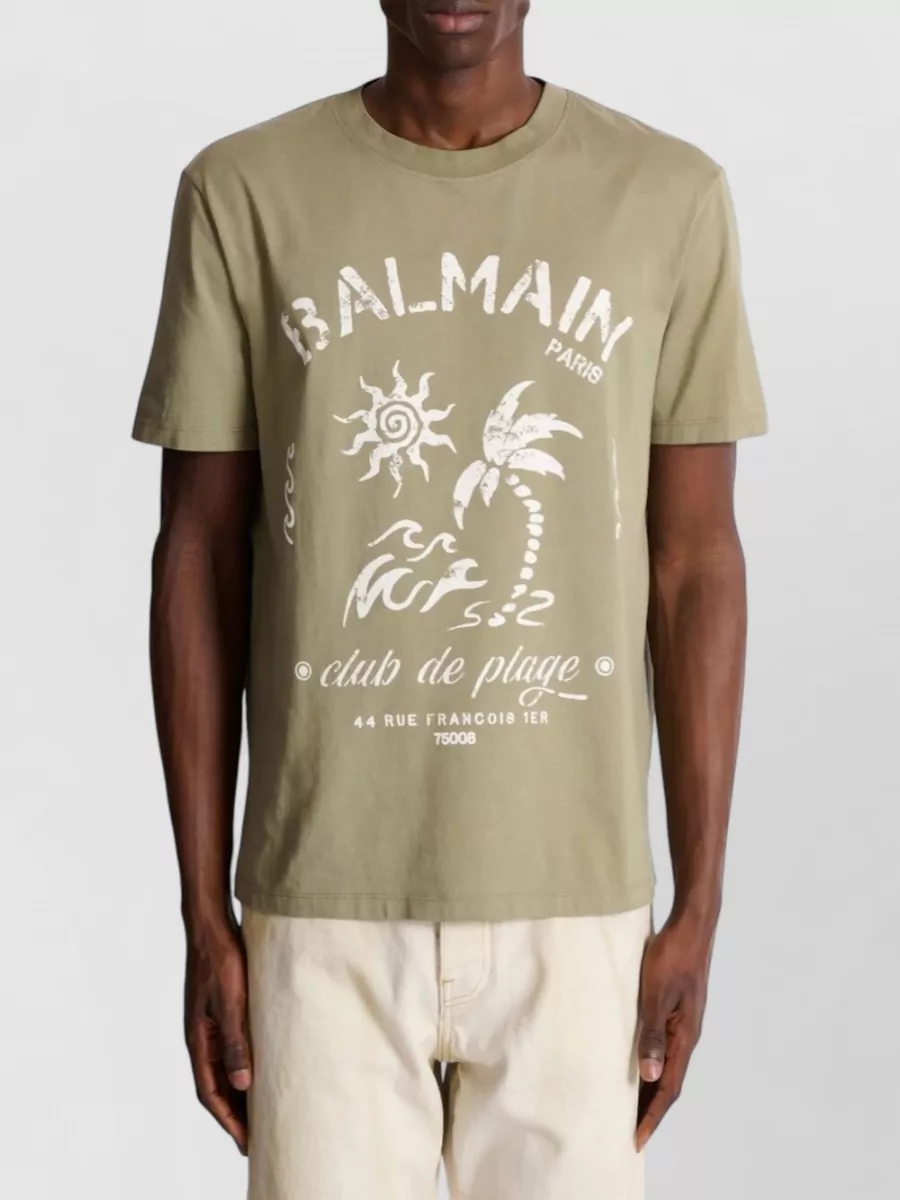 Balmain Cotton Crew-Neck Short-Sleeve T-Shirt