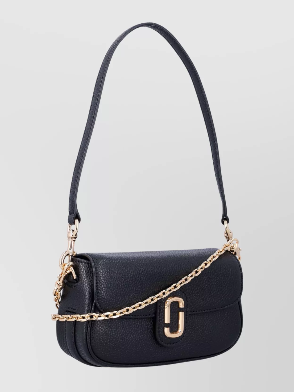 Marc Jacobs Clover Design Shoulder Bag With Chain Strap In Black