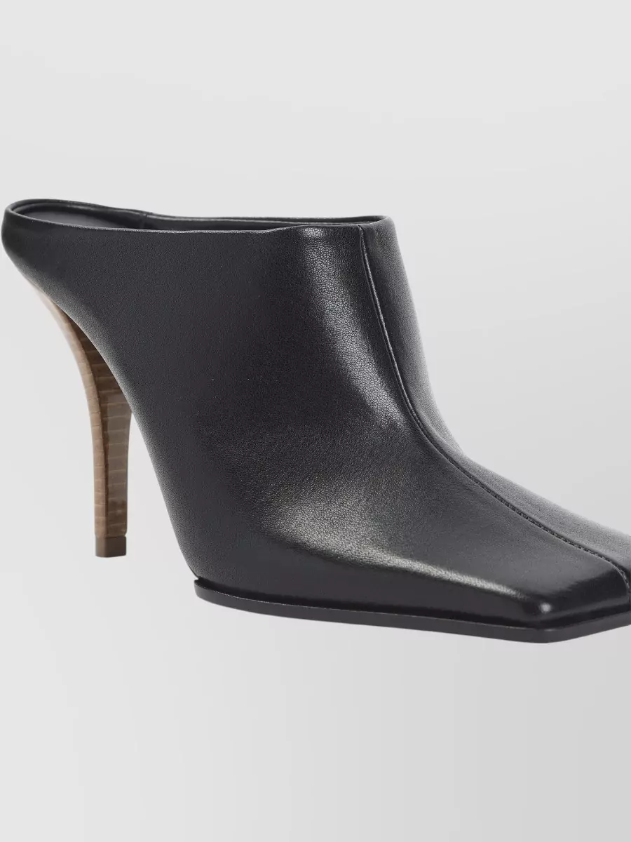 Alaïa Leather Mules Square Toe High Heel