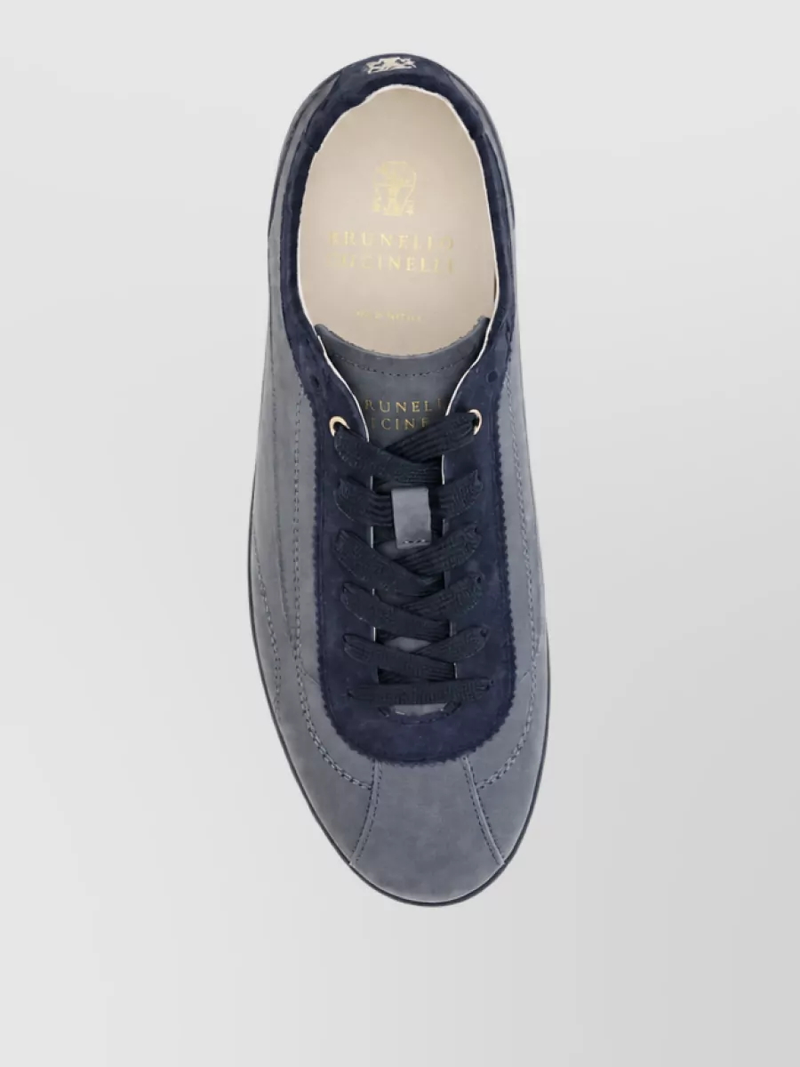 Brunello Cucinelli Leather Lace-Up Sneakers