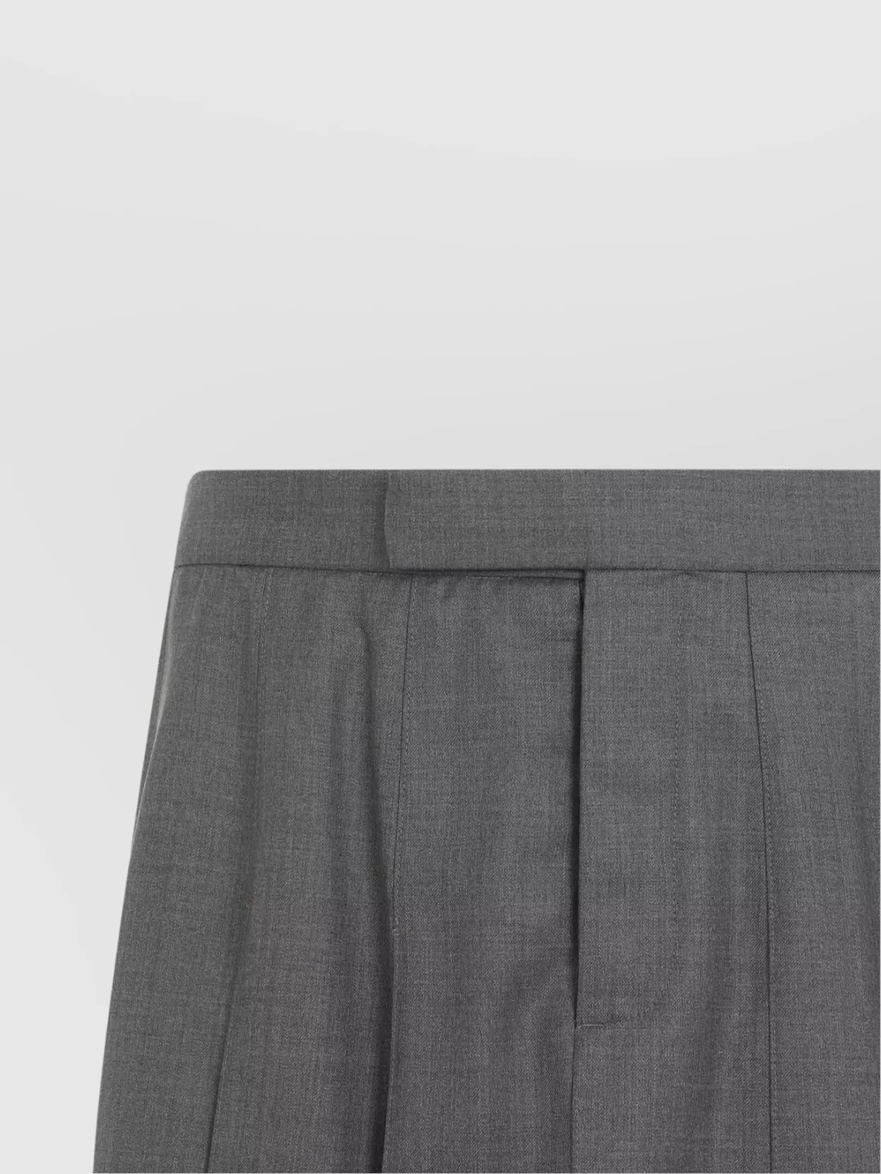 Thom Browne Asymmetric Hem Pleated Backstrap Skirt