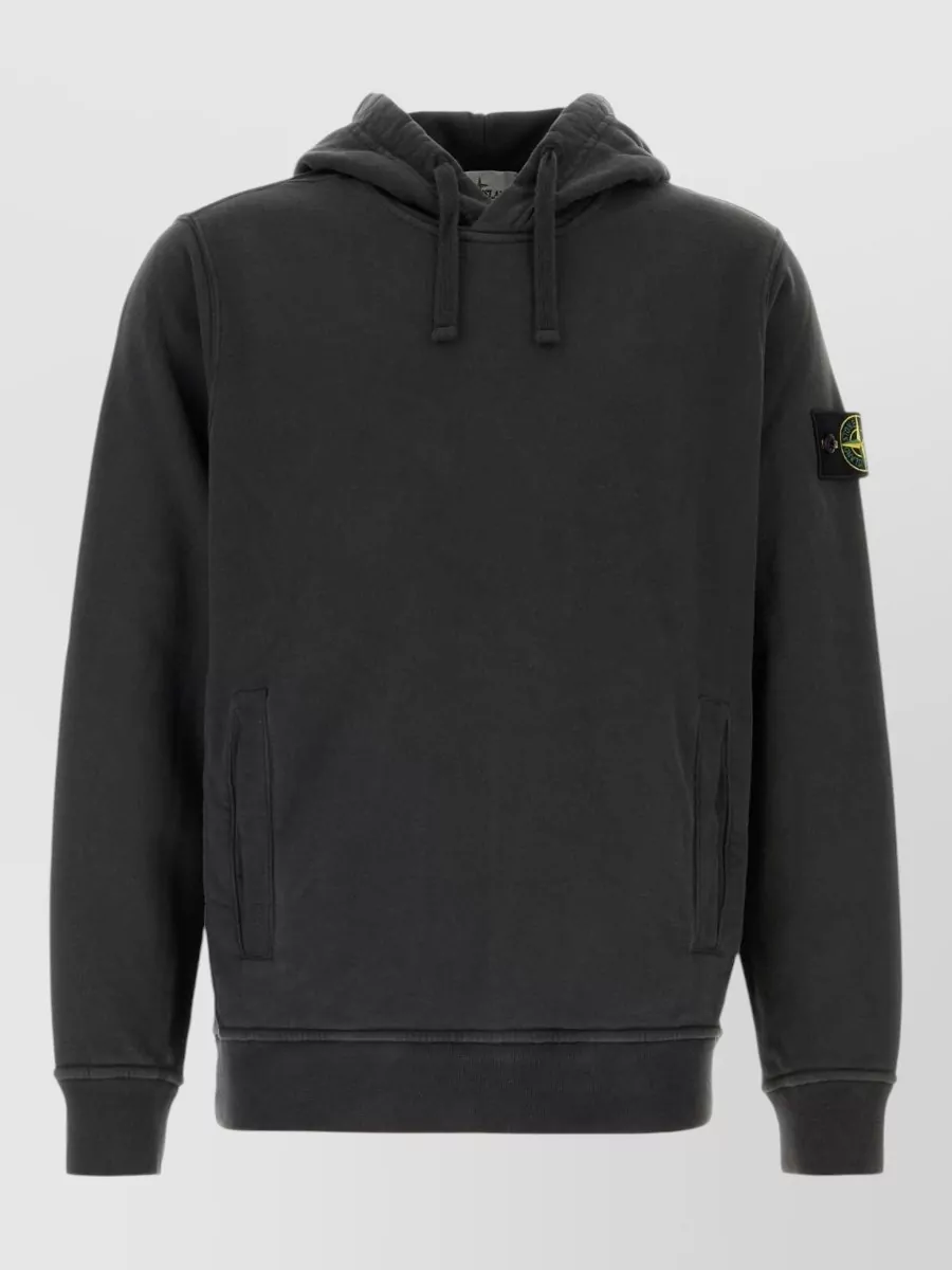 Stone Island cotton hooded sweatshirt