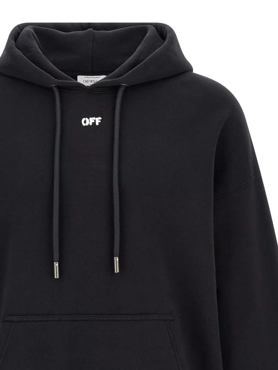Off-White Printed Cotton Hoodie