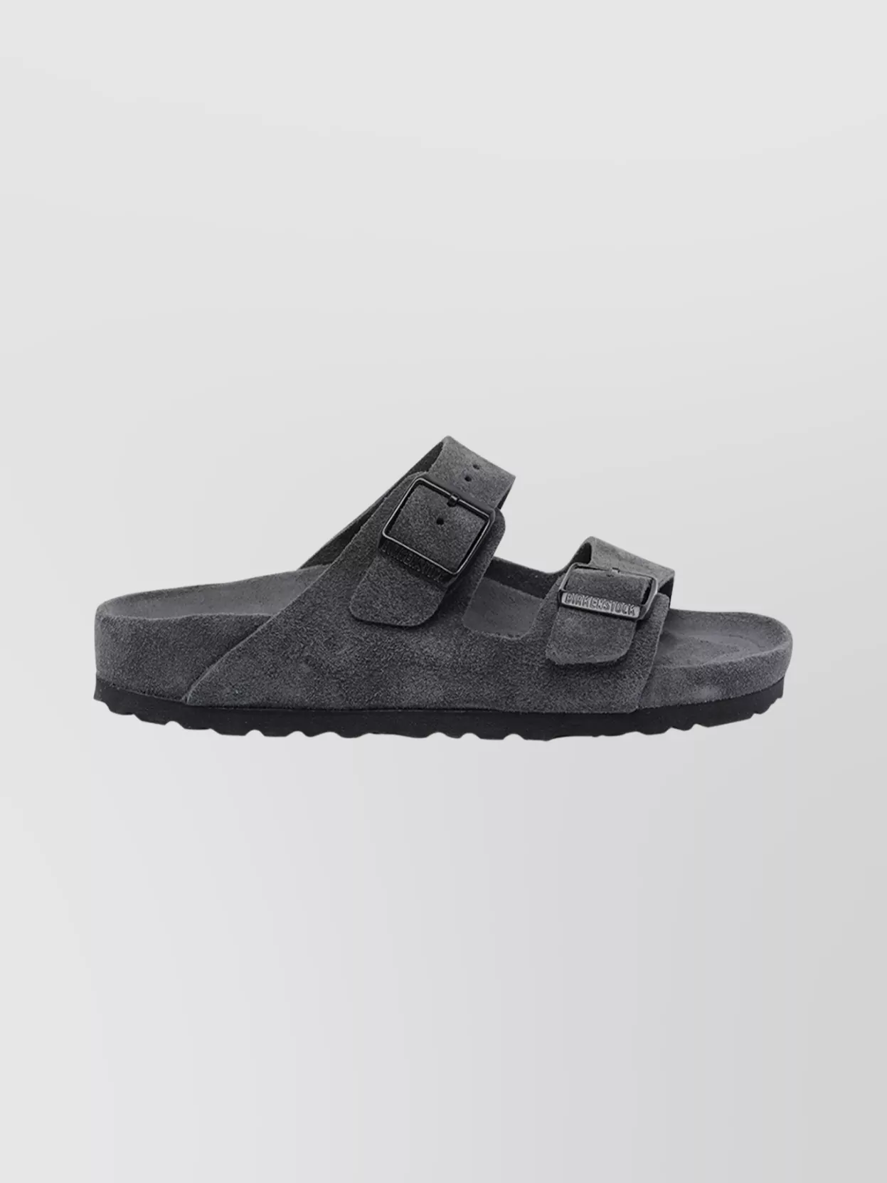 Birkenstock Suede Sandals With Buckle Logo Detail