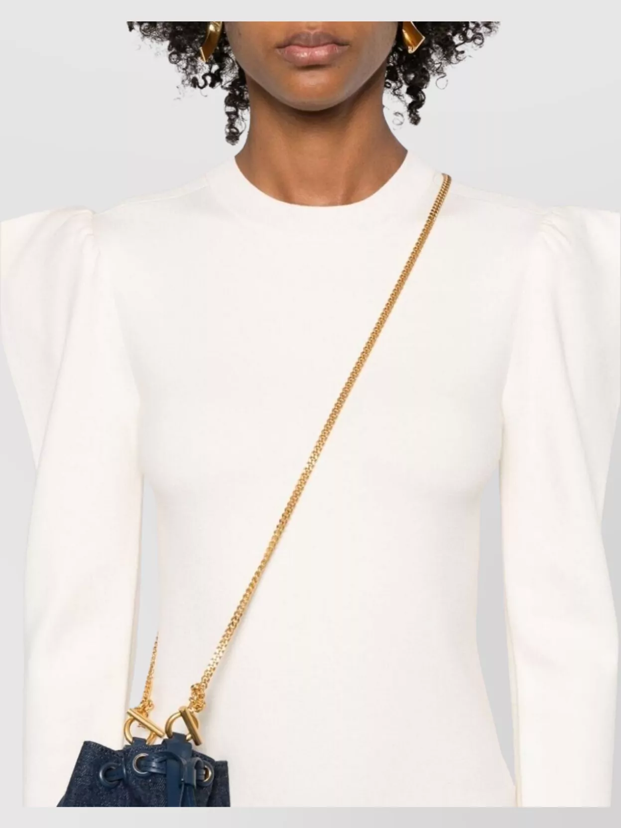 Max Mara Glasgow Long Sleeve Dress With Puffed Shoulders
