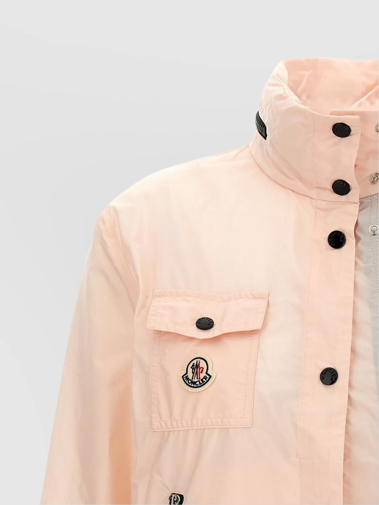 Moncler 'Lico' Jacket Elastic Cuffs High Collar