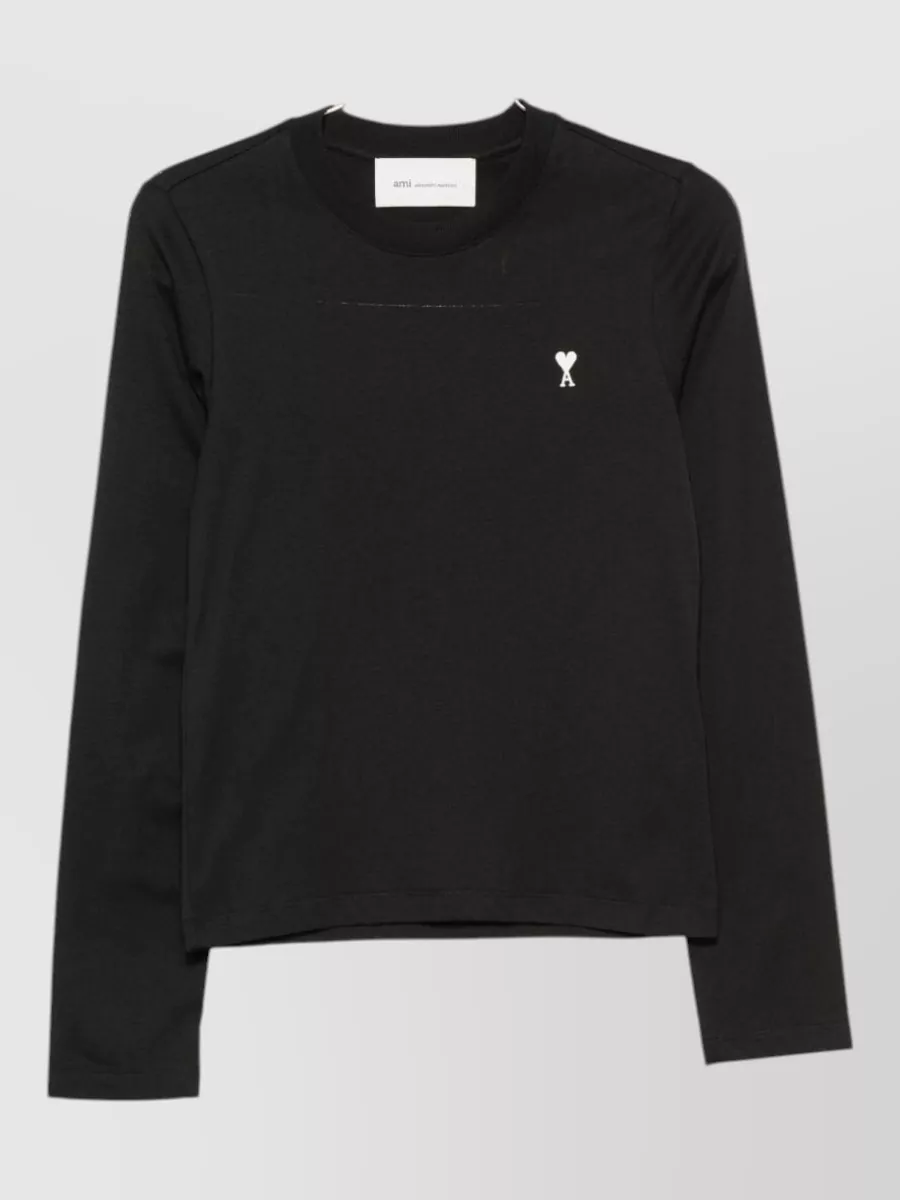 Ami Paris cotton long-sleeve t-shirt