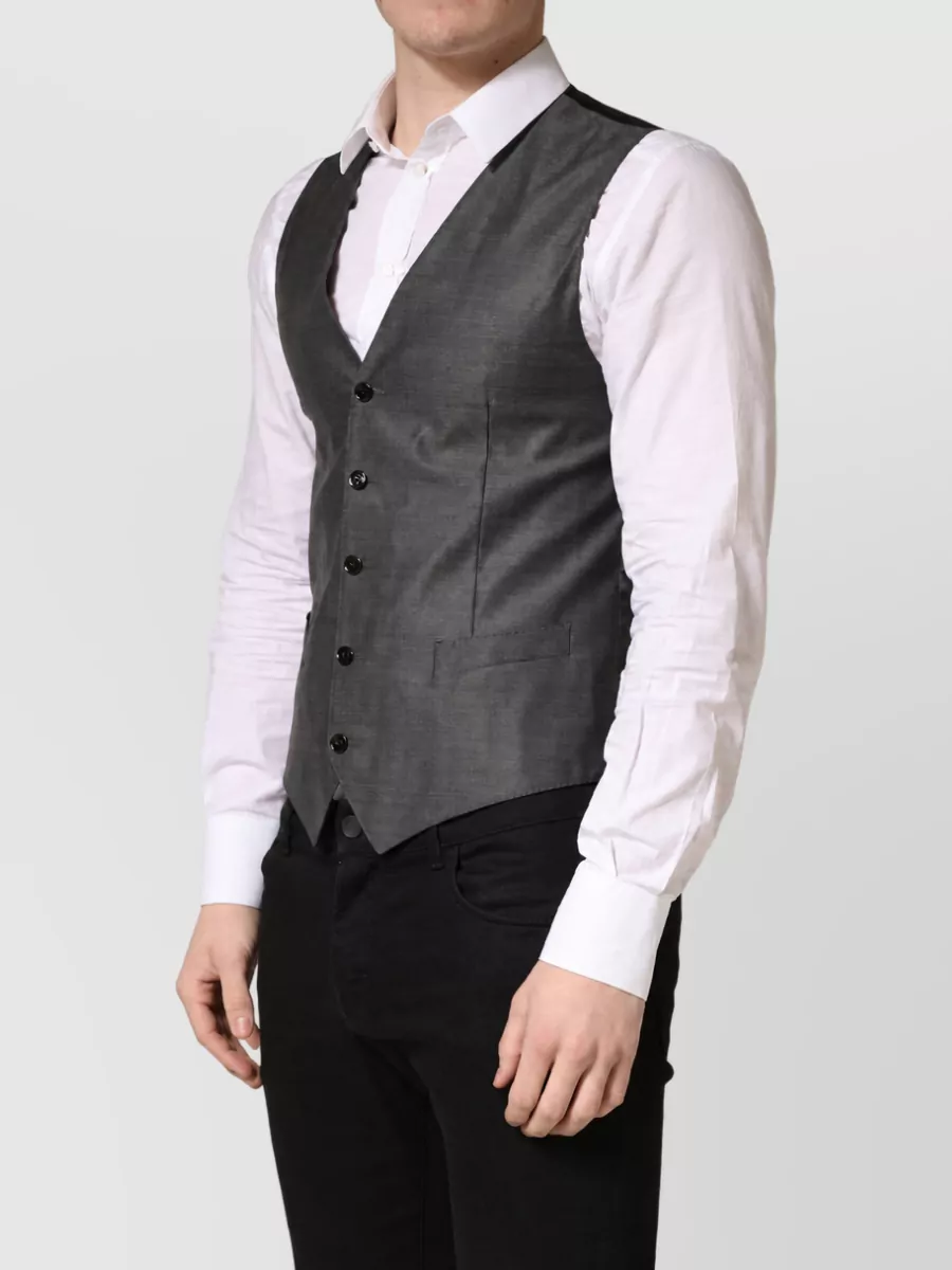 Dolce&Gabbana Wool Silk Waistcoat