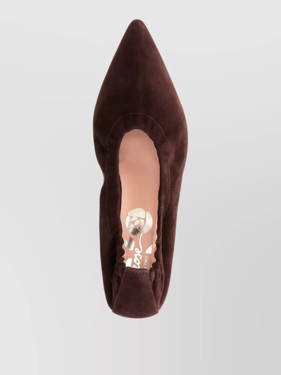 La Rose Suede Leather Pumps