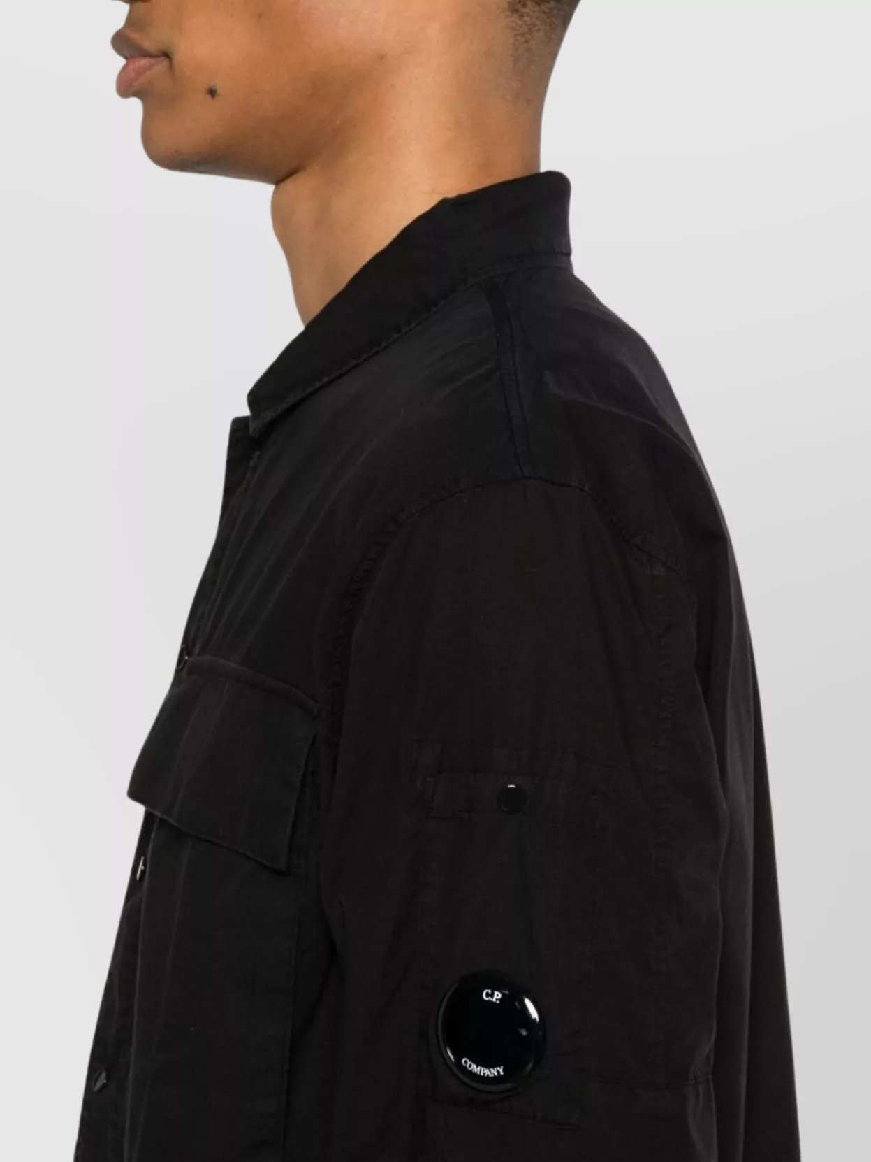 C.p. Company Cotton Overshirt Chest Pockets