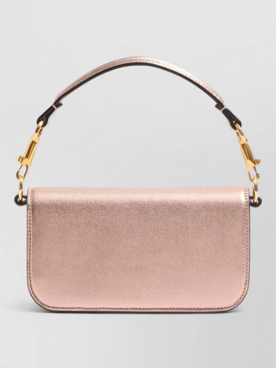Valentino Small Leather Shoulder Bag With Chain Strap