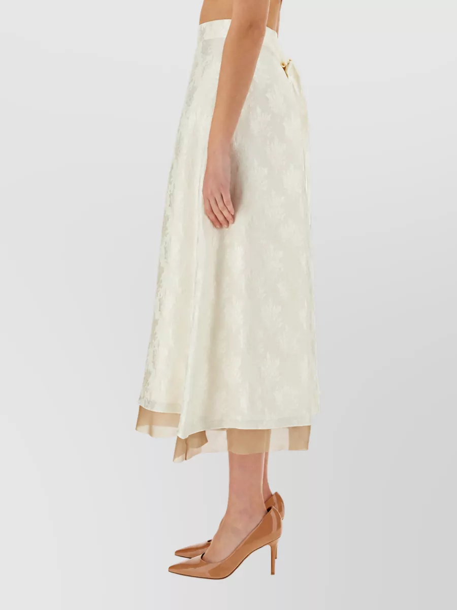 Fendi Silk A-Line Skirt