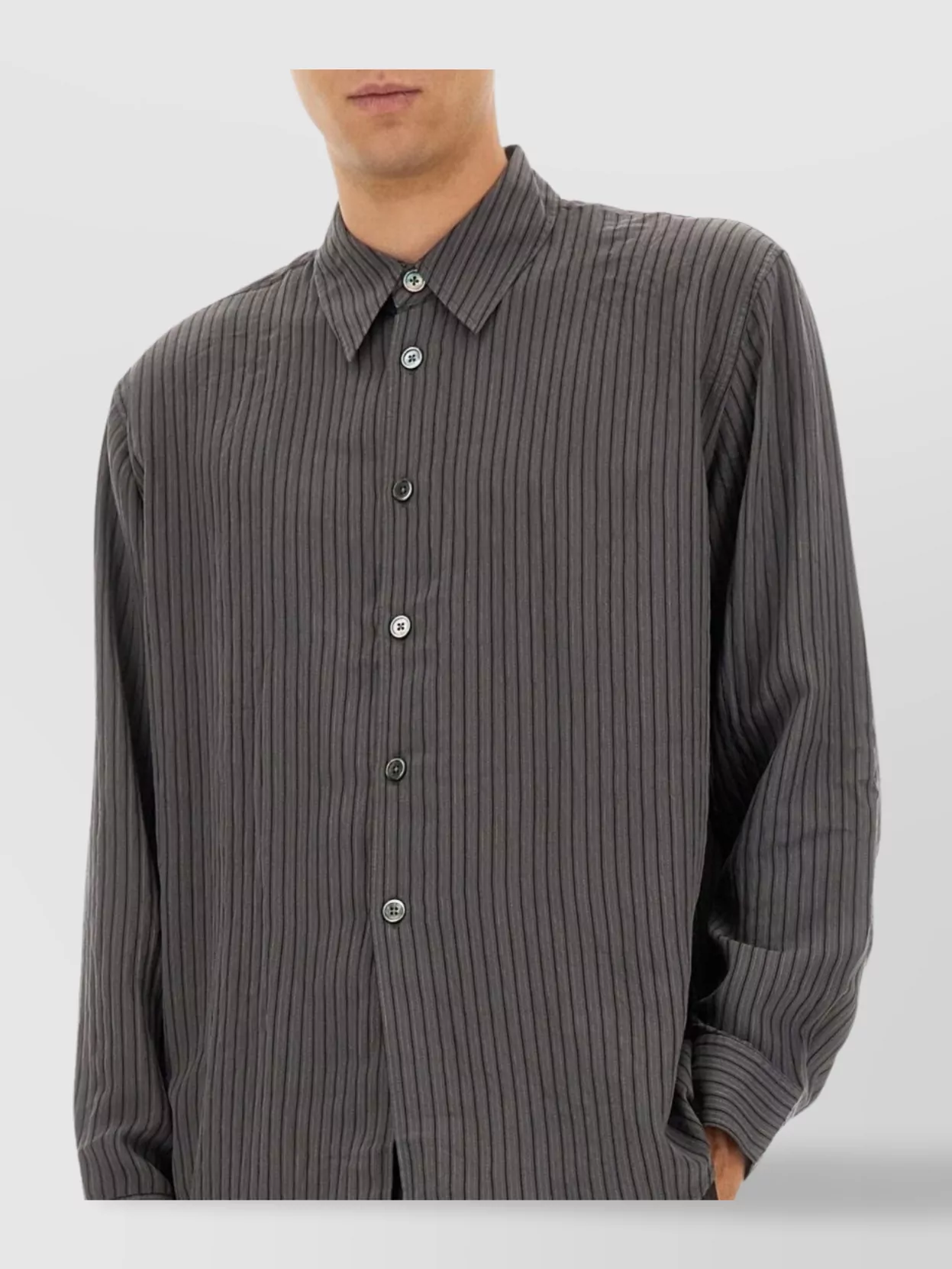 Our Legacy Striped Long Sleeve Shirt For Everyday Wear