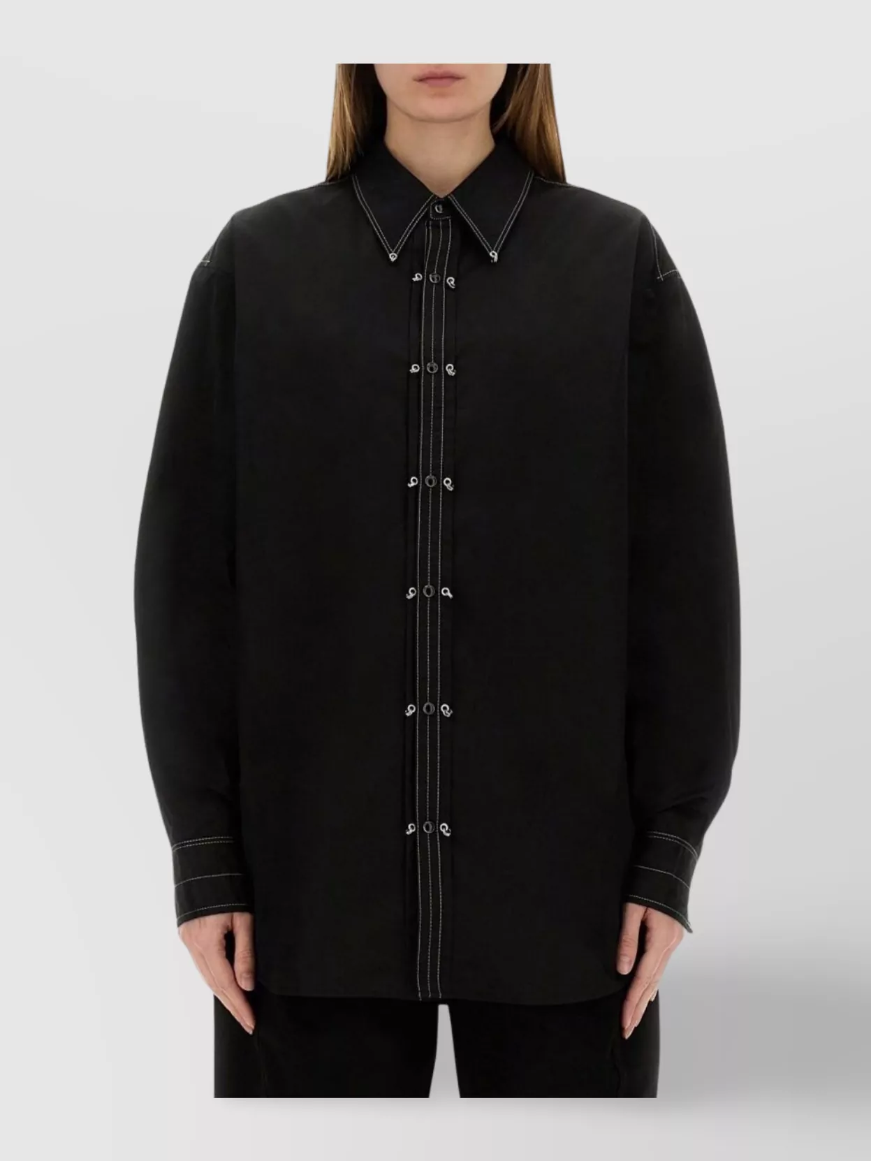 Lemaire Tailored Cotton Shirt Button Detailing