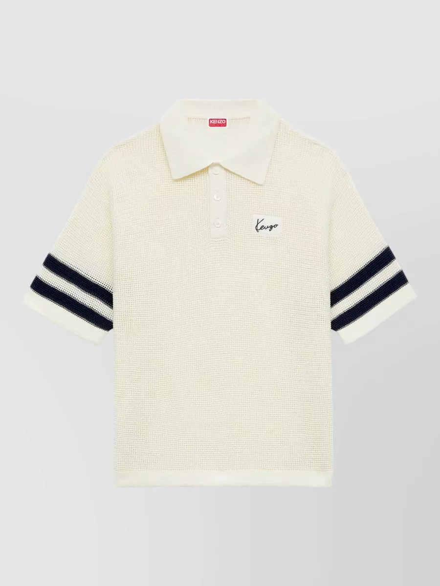 Kenzo mesh polo shirt