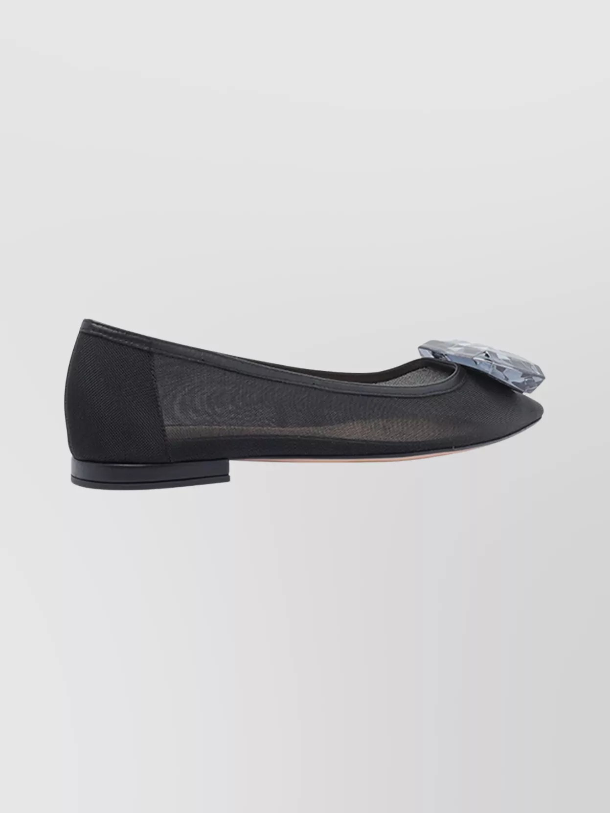 Gianvito Rossi Pointed Toe Ballerina Shoes Embellished Detail
