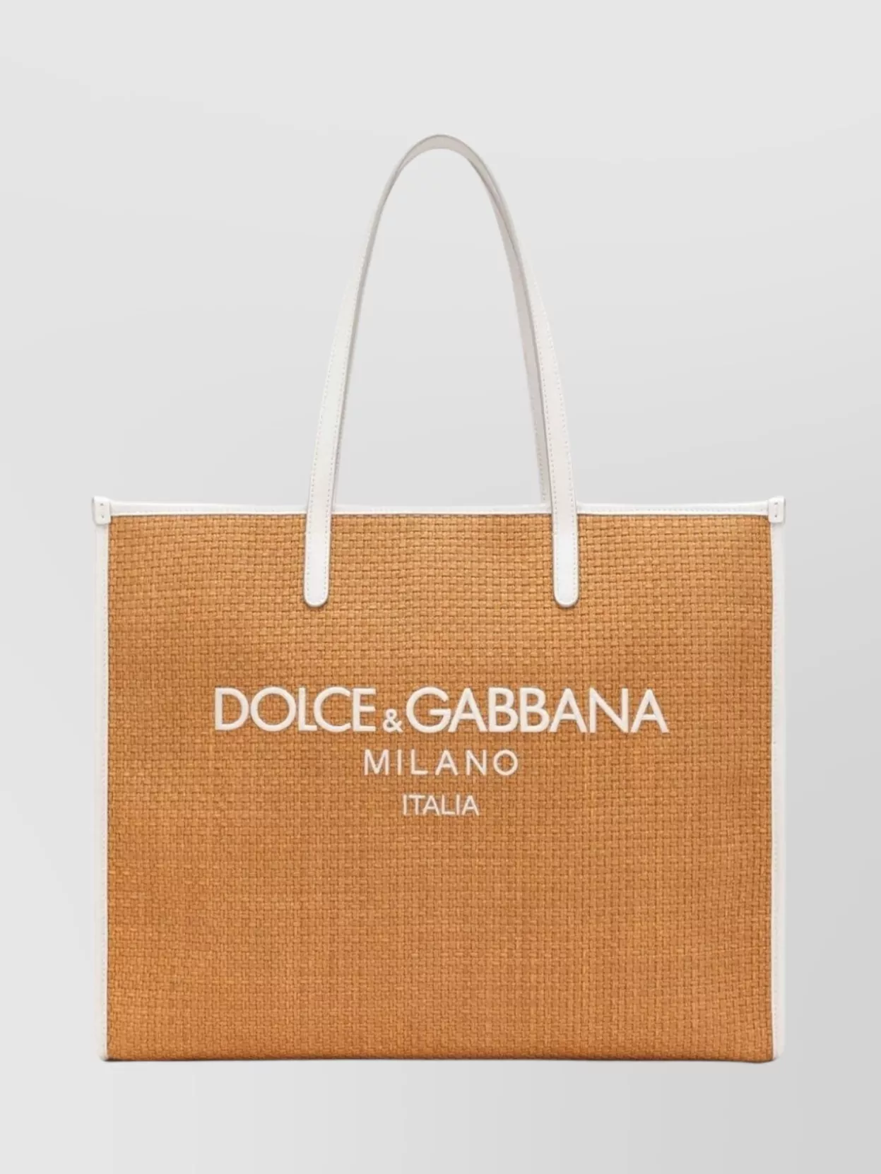 Dolce & Gabbana Textured Finish Tote With Calfskin Handles