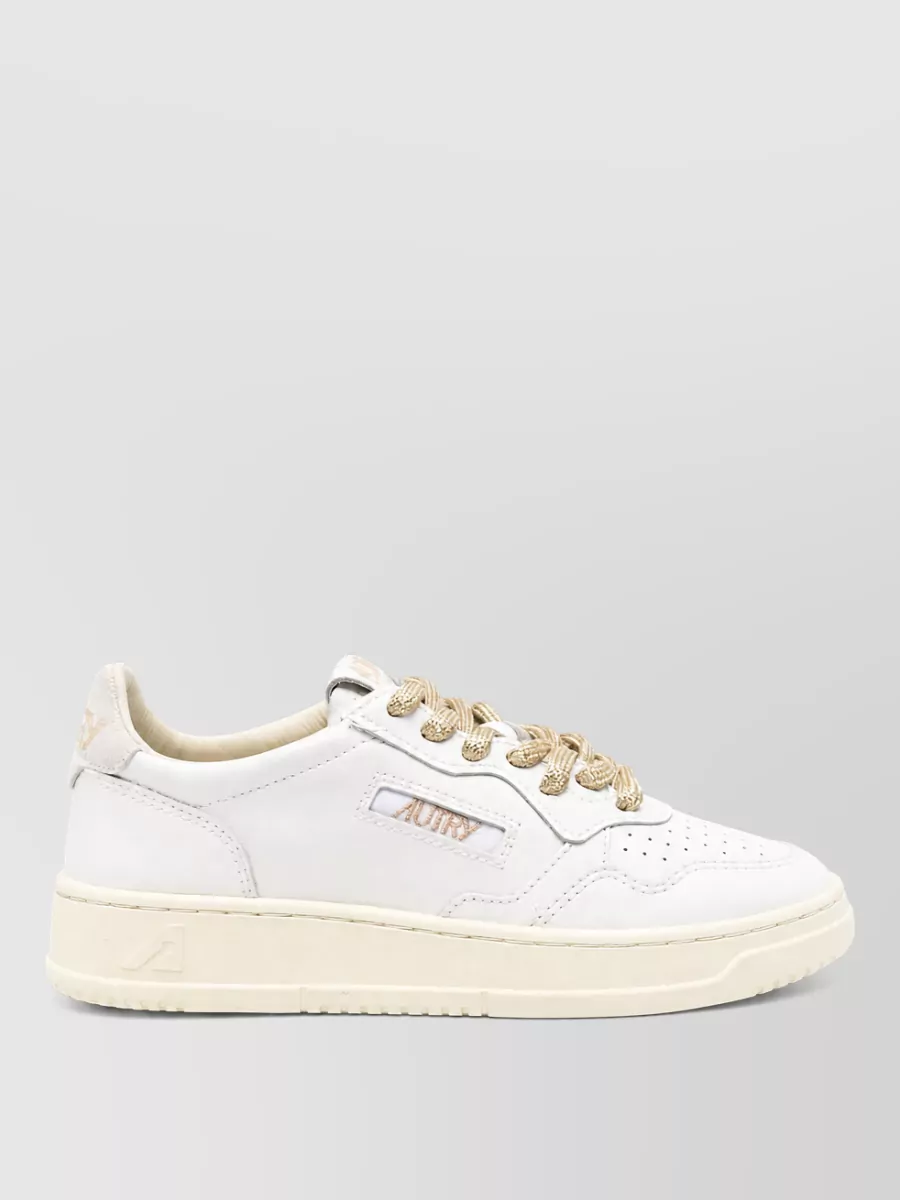 Autry Leather Low-Top Lace-Up Sneakers
