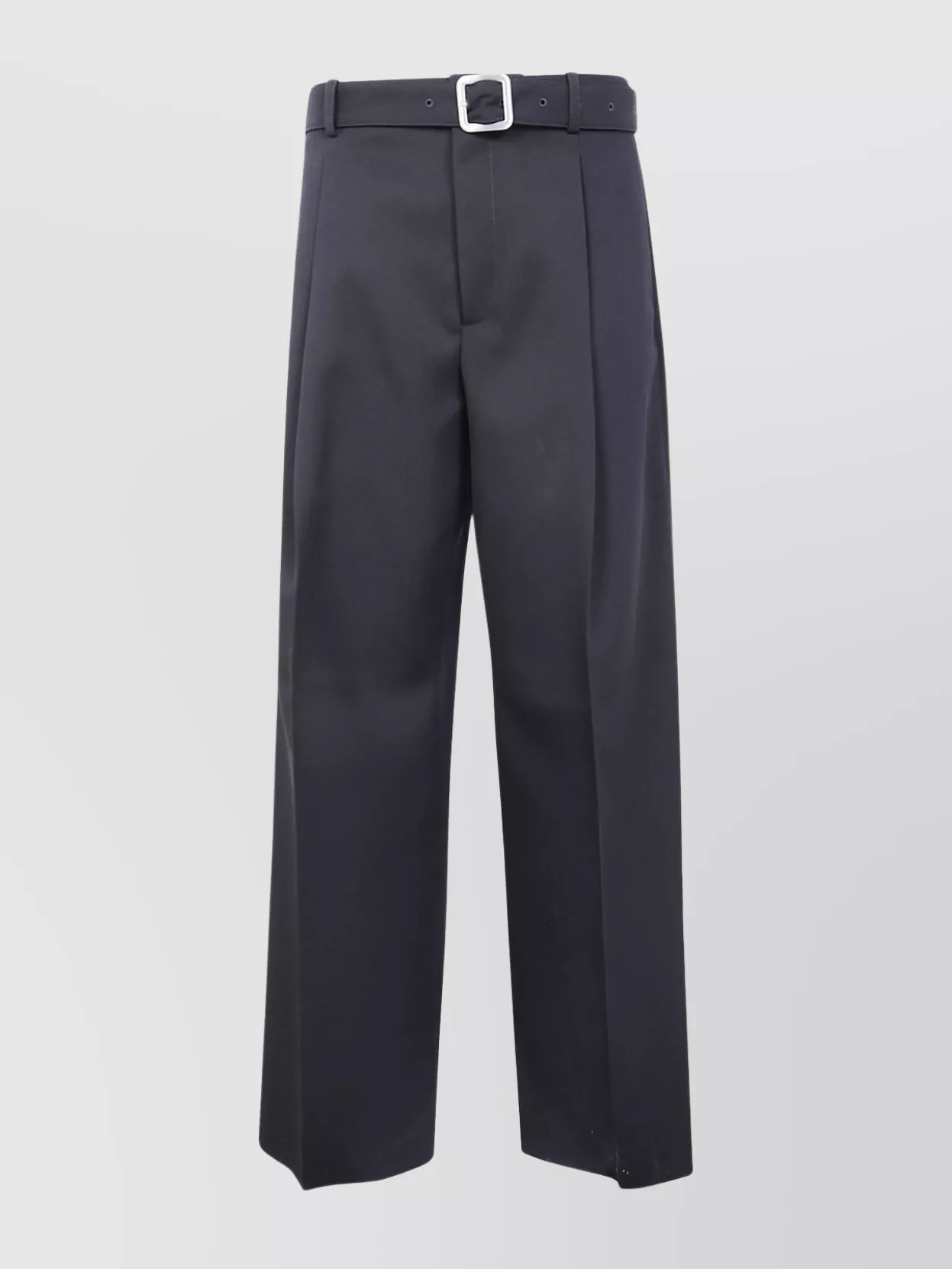 Jil Sander Wide Leg Trousers Front Pleats Design In Animal Print