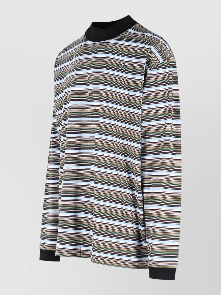 Marni Striped Cotton Long-Sleeve T-Shirt