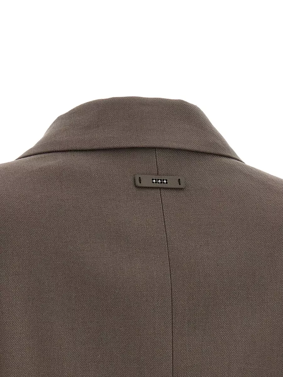 Peserico Linen Double-Breasted Blazer