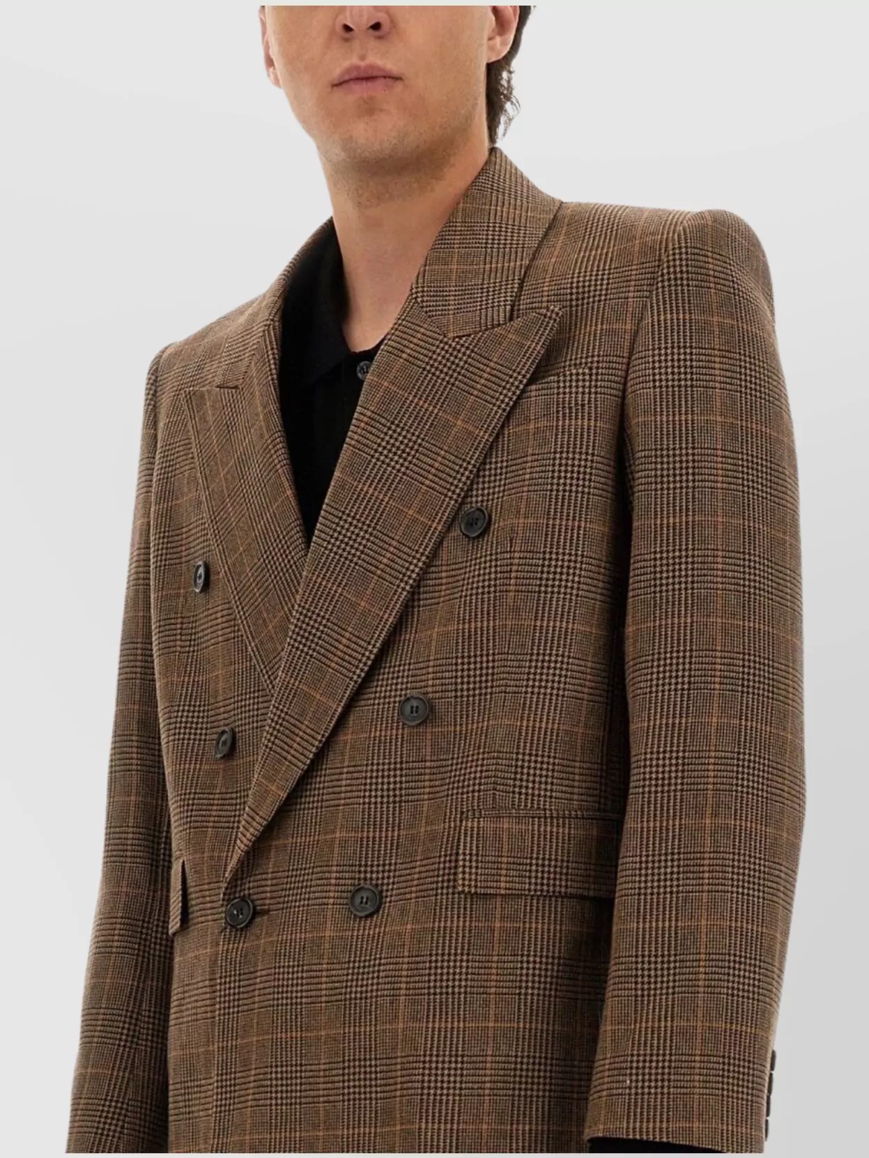 Saint Laurent Tailored Wool Jacket Notched Lapels