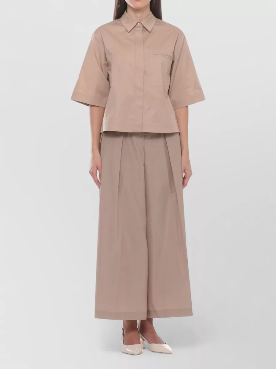 Peserico Cotton Short-Sleeve Shirt