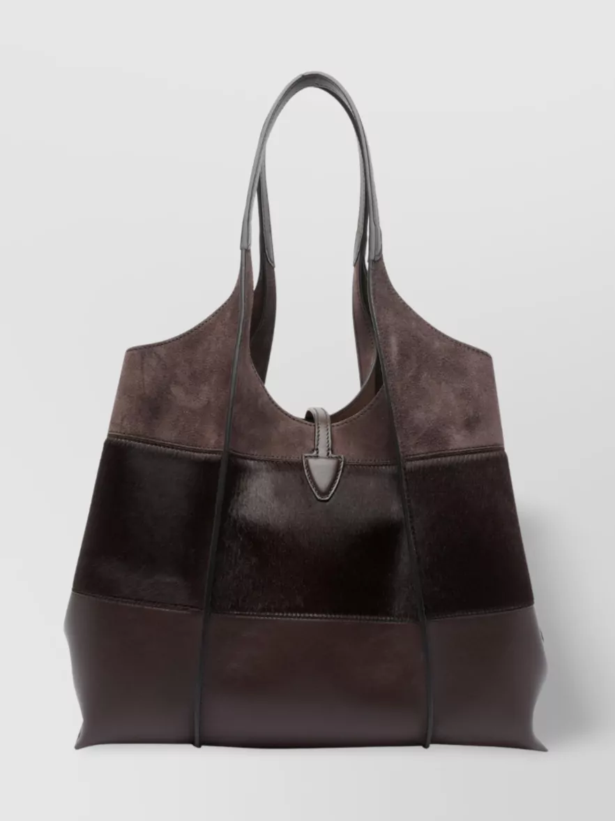 Tod's Block Design Tote Bag With Dual Handles