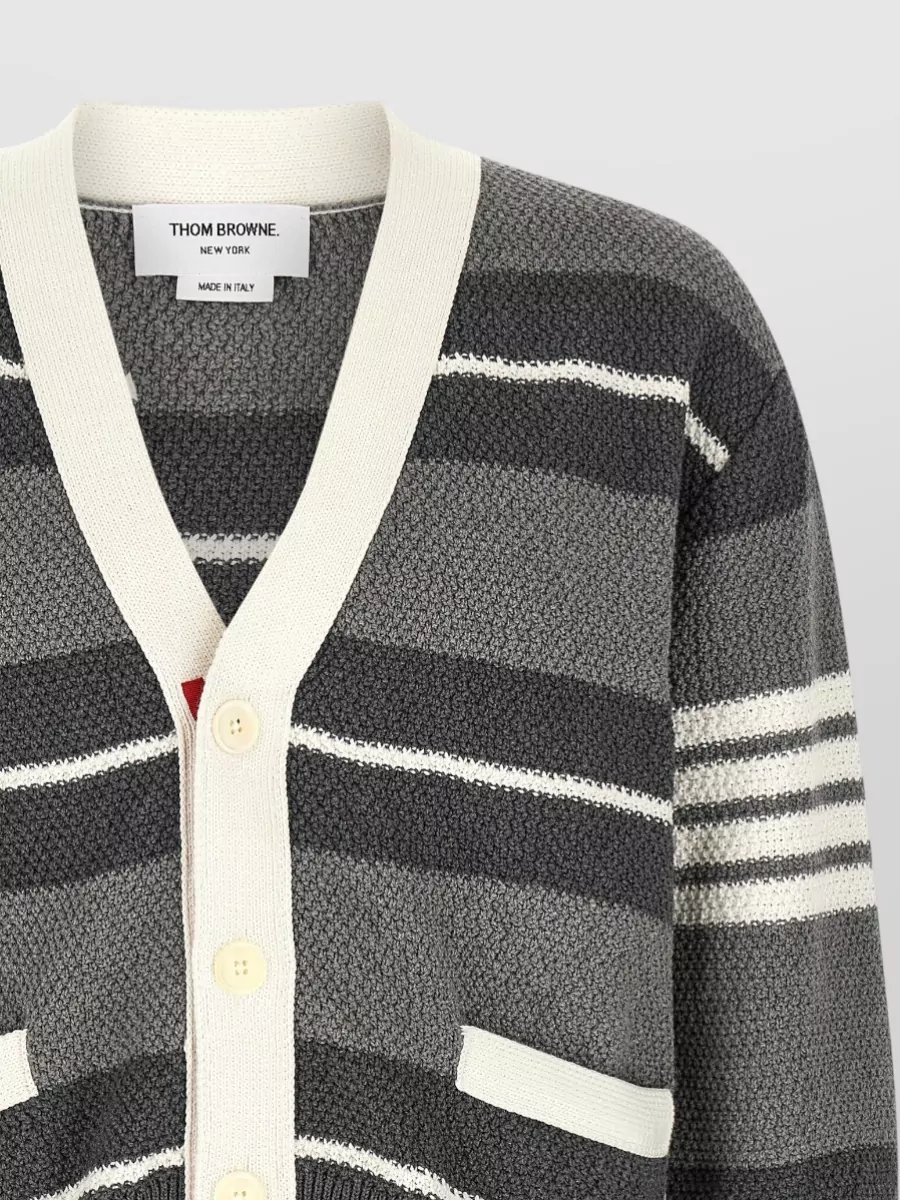 Thom Browne Striped Cardigan