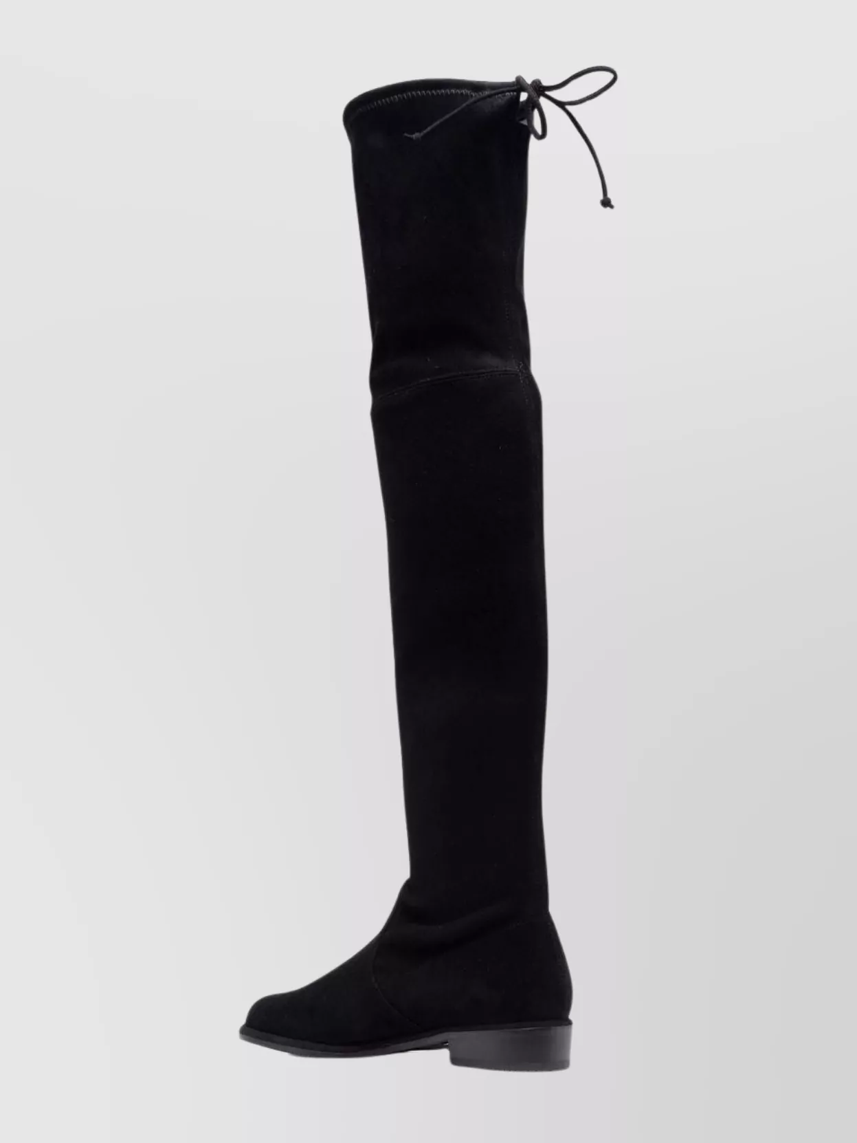 Stuart Weitzman Over-The-Knee Suede Boots Tie Detail