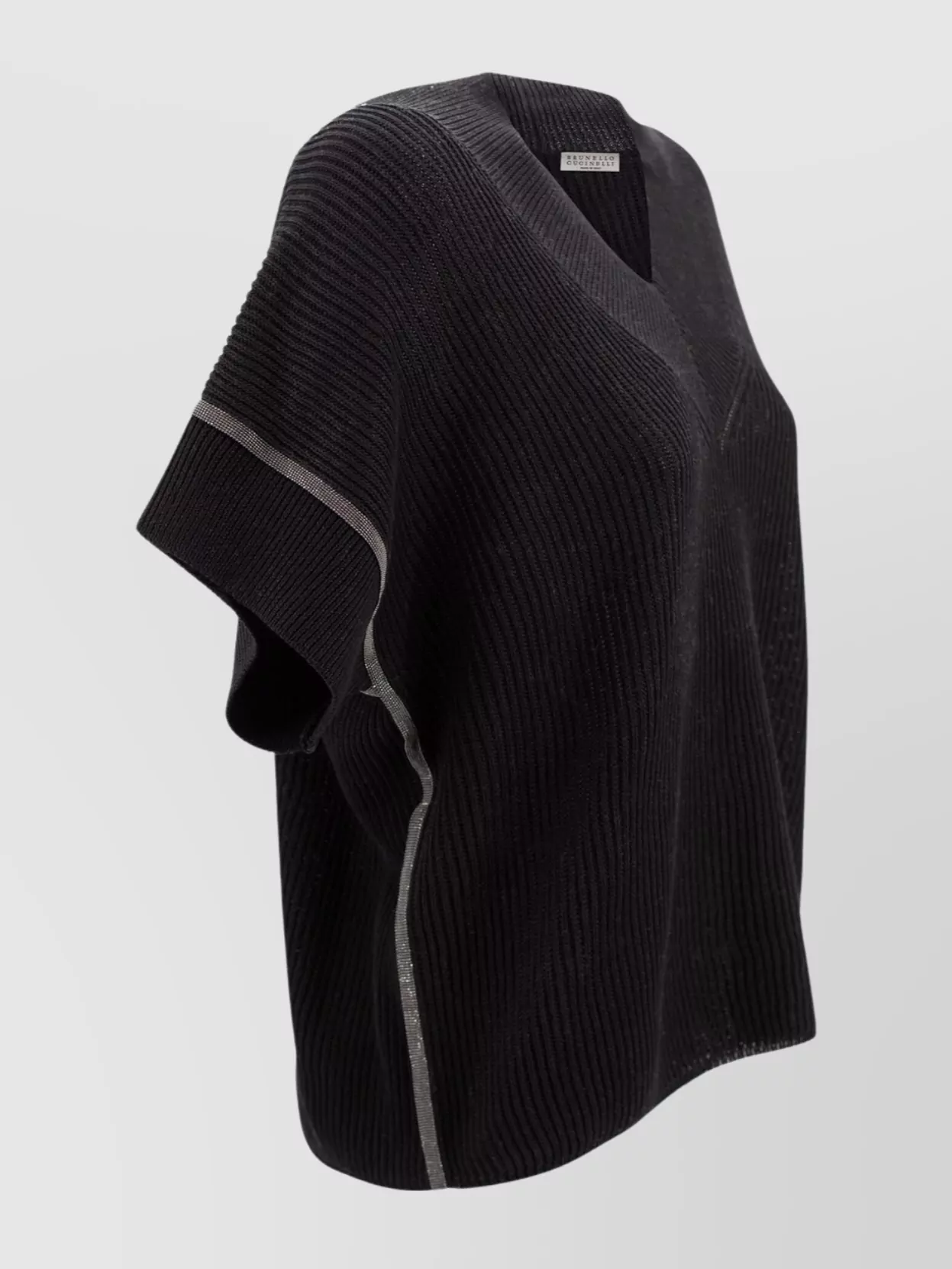 Brunello Cucinelli Short Sleeve V Neck Knitwear