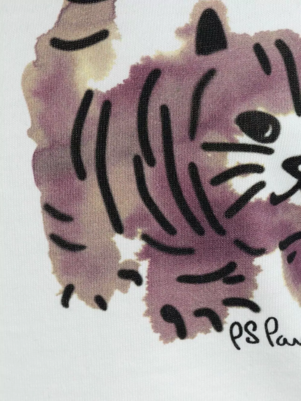 Paul Smith Tiger Graphic Print Crew Neck T-Shirt