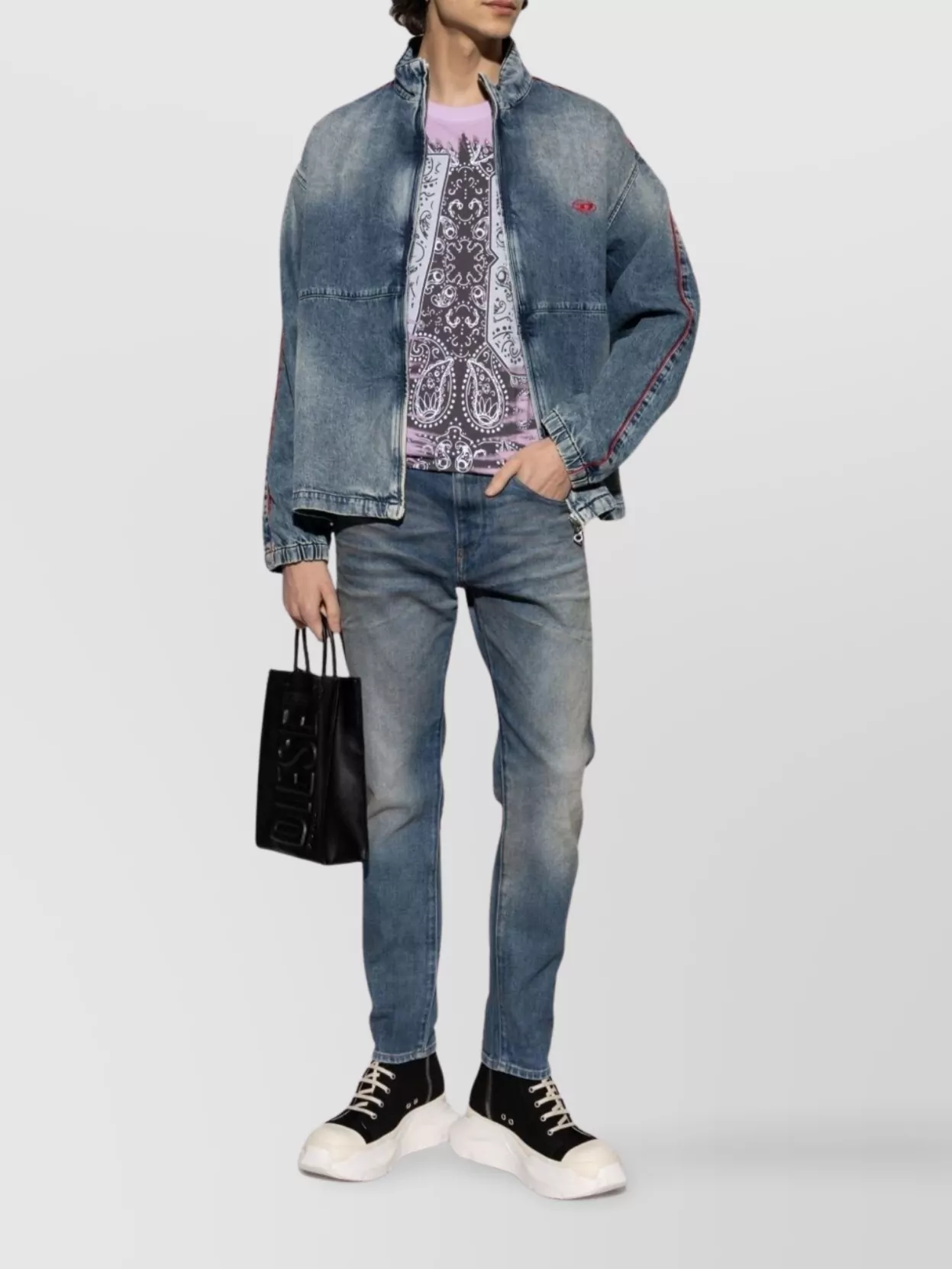 Diesel Graphic Print Crew Neck T-Shirt