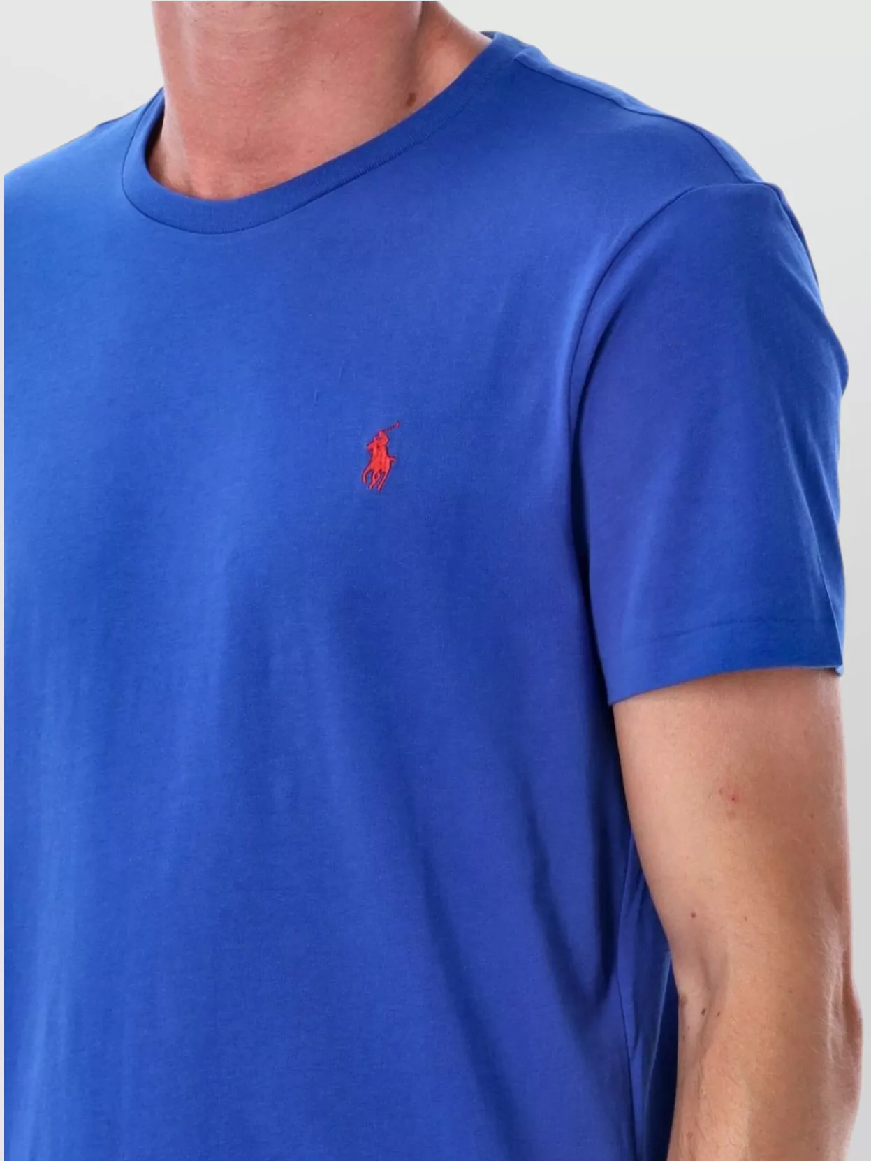 Polo Ralph Lauren Fitted Crew Neck T-Shirt With Short Sleeves
