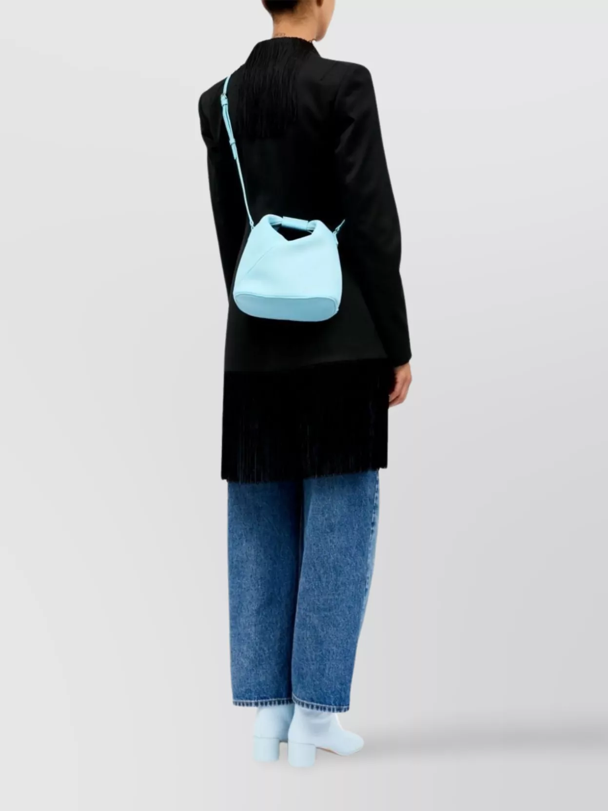 Mm6 Maison Margiela Mesh Japanese Crossbody Bag With Tubular Handle