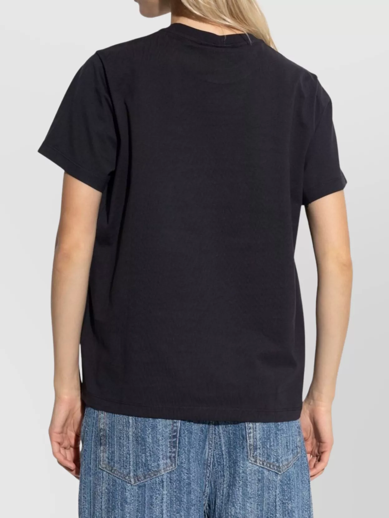 Ganni Women Basic Cotton Jersey Neon Kitty T-shirt In Black