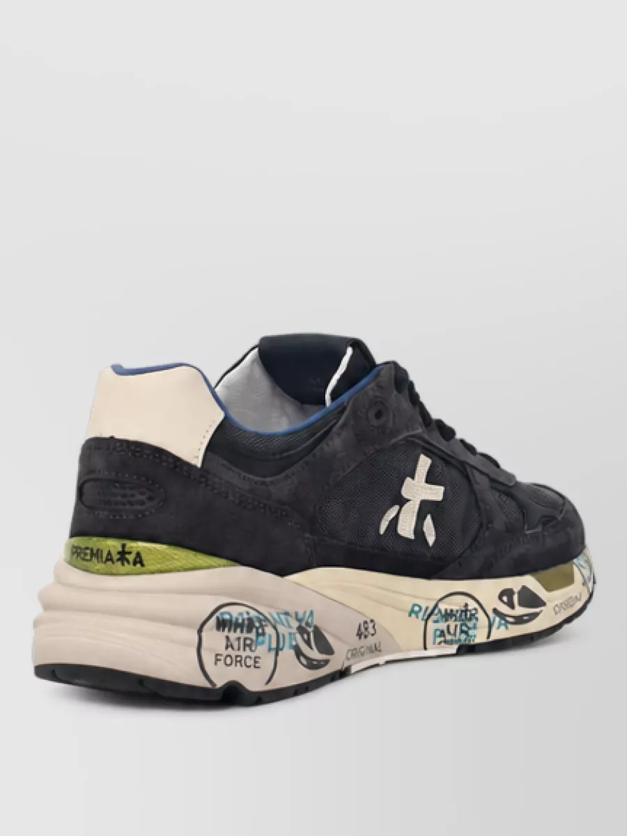 Premiata Suede Low-Top Sneakers