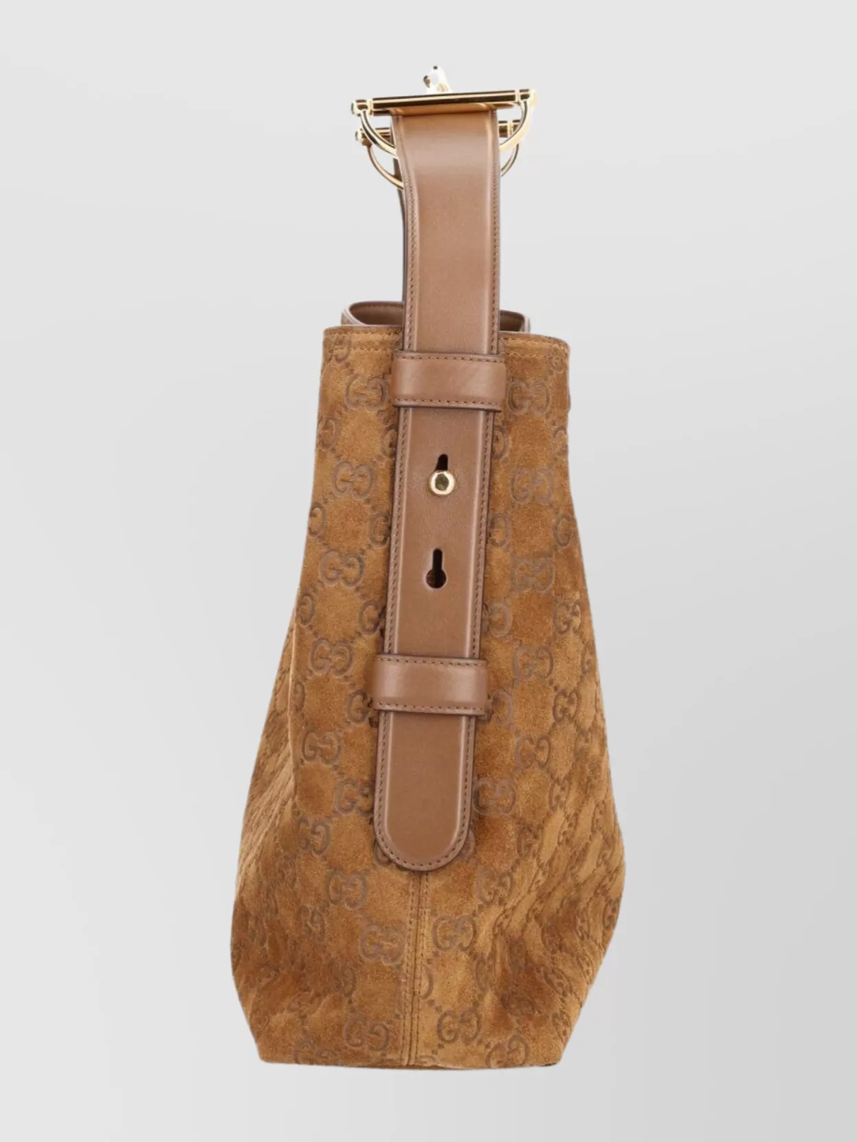 Gucci Suede Shoulder Bag Adjustable Strap