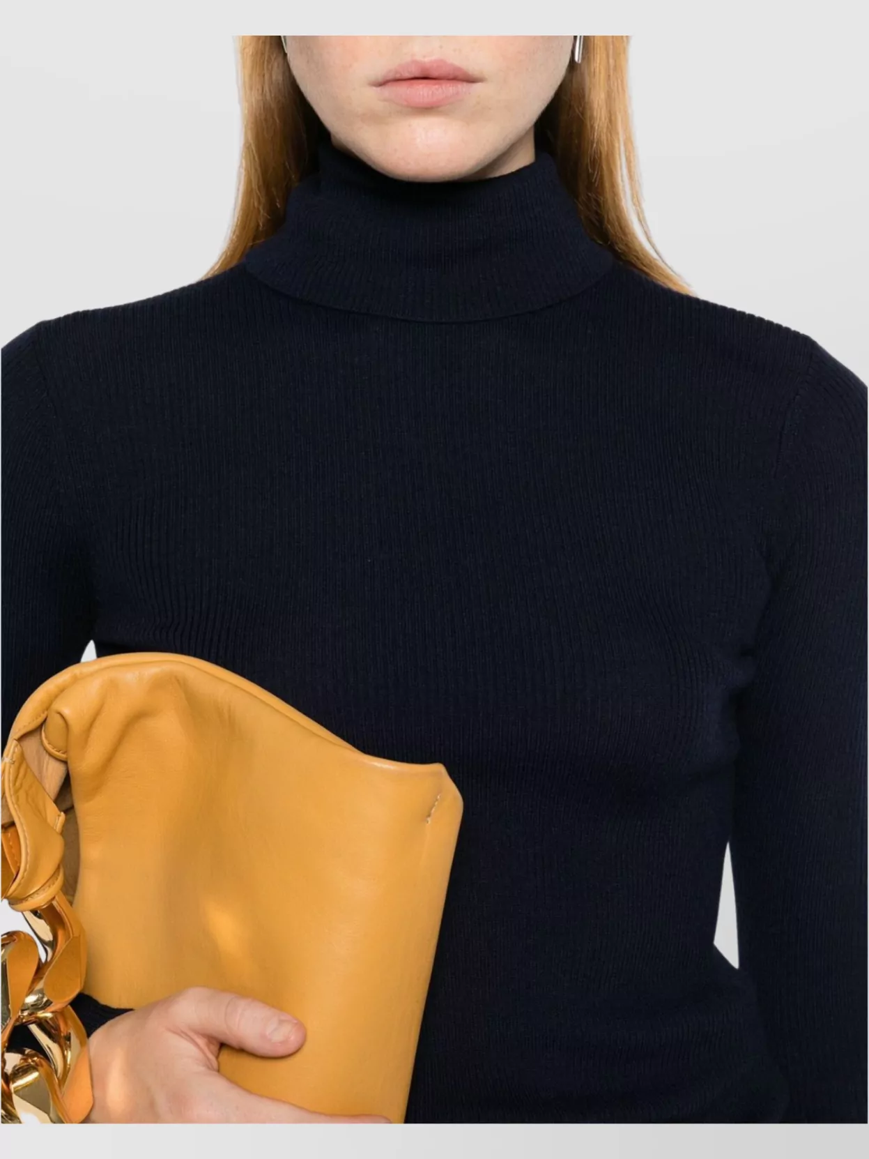 Parosh Wool Ribbed-Knit Turtleneck Jumper