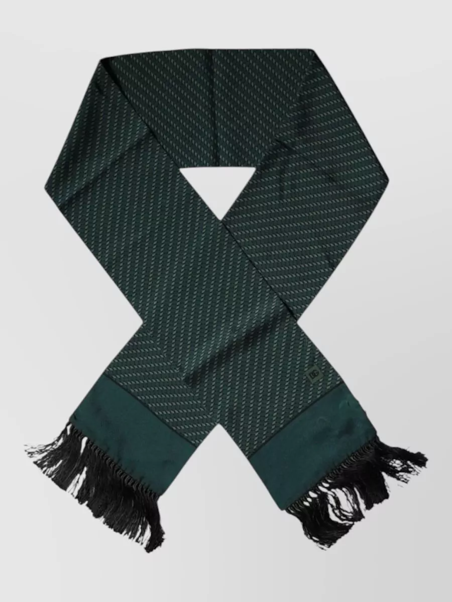 Dolce&Gabbana Silk Tassel Scarf