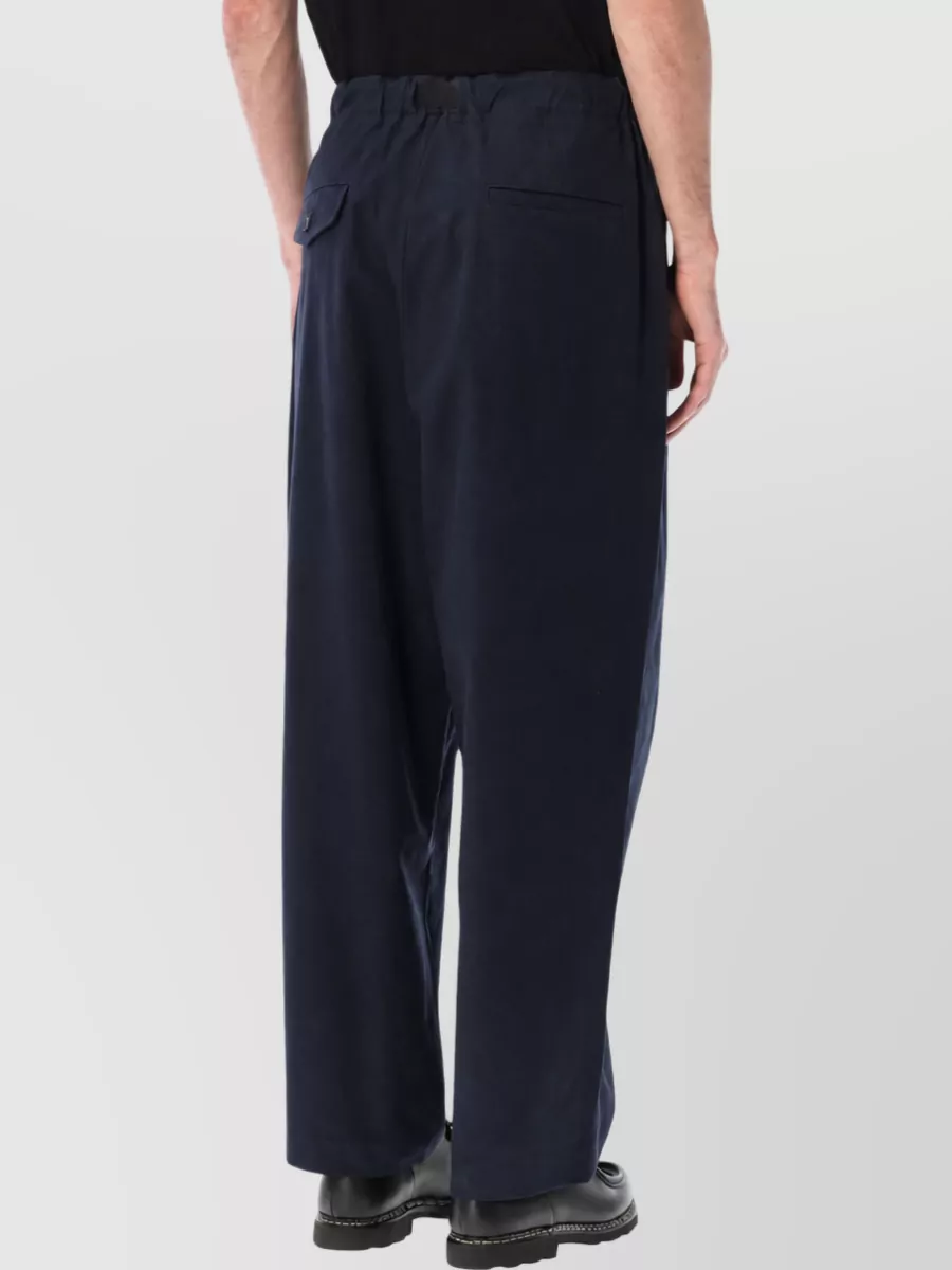 Comme Des Garçons Cotton Belted Loose-Fit Trousers