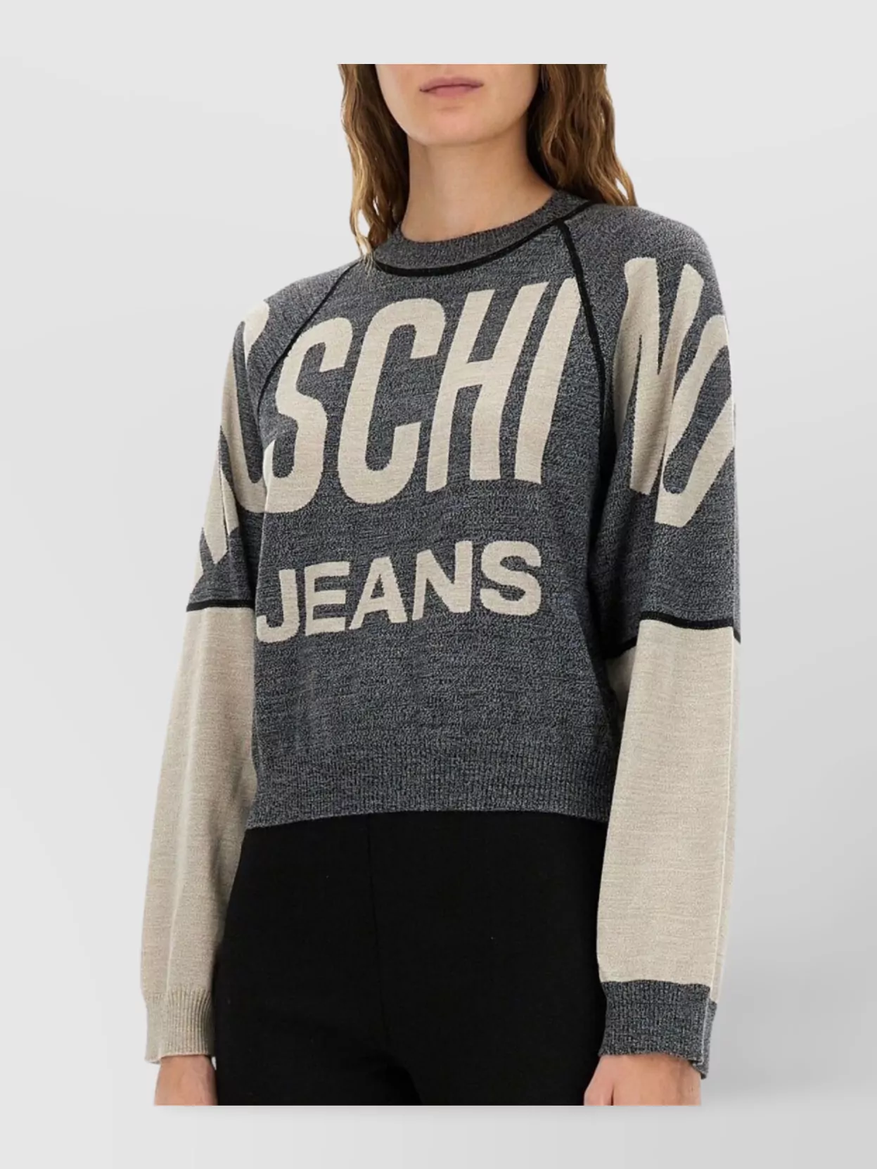 Moschino Virgin Wool Logo Sweatshirt