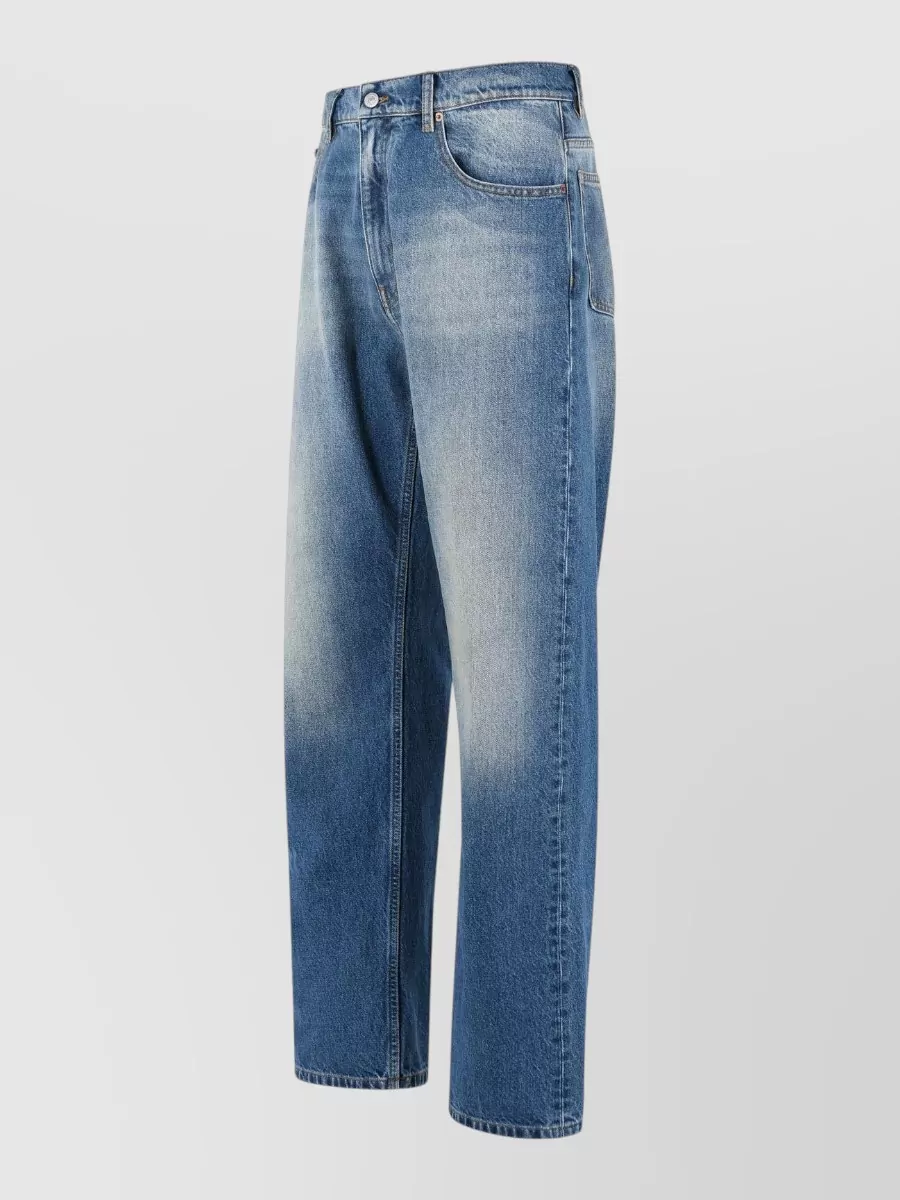 Mm6 Maison Margiela Denim High-Rise Straight-Leg Jeans