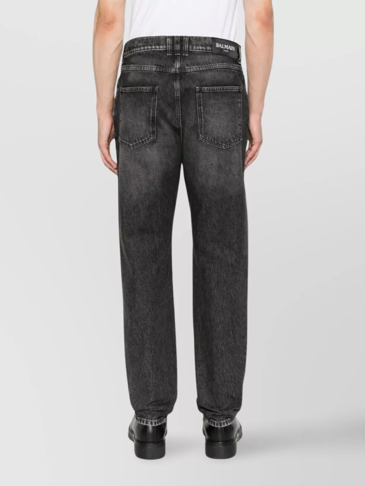 Balmain Regular Fit Denim Trousers With Five Pockets