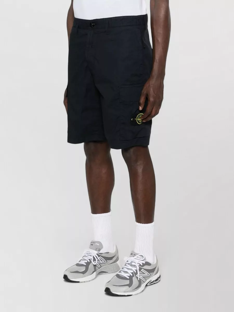 Stone Island Regular-Fit Cotton Cargo Bermuda Shorts