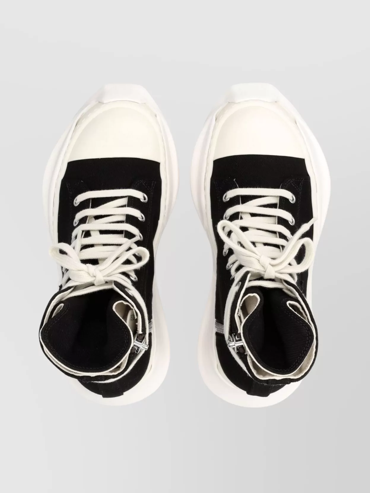 Rick Owens Drkshdw High-top Sneakers With Chunky Contrast Sole In Black