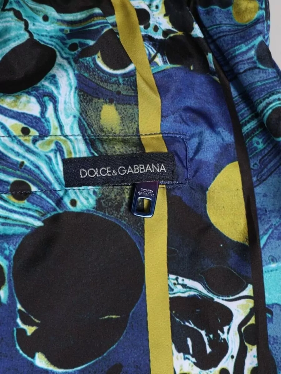 Dolce&Gabbana Marble Print Swim Boxer Shorts